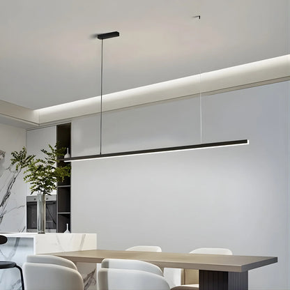 Arcato Modern LED Pendant Light – White/Black Metal/Glass for Dining Room