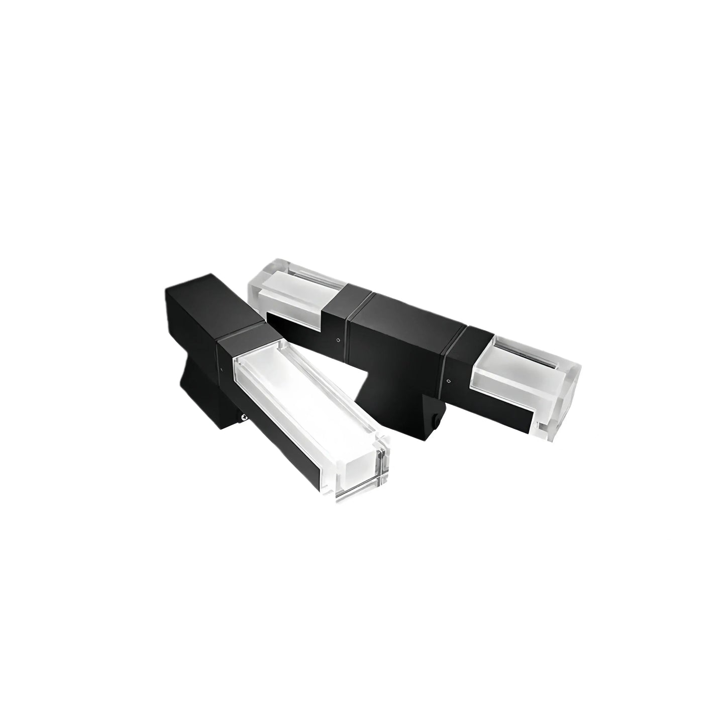 Modern Black Rectangle Outdoor Wall Light 