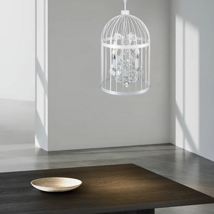 Vintage Industrial Pendant Light White