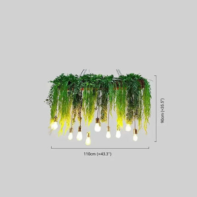 Decorative Green Pendant Light Dimension