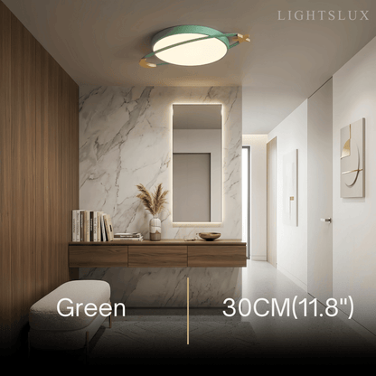 Vivara Modern Ceiling Light - Dimmable Grey/White/Green for Bedroom