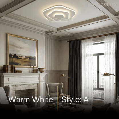 Crema Modern Nordic Round Flush Mount Ceiling Light – White Fixture