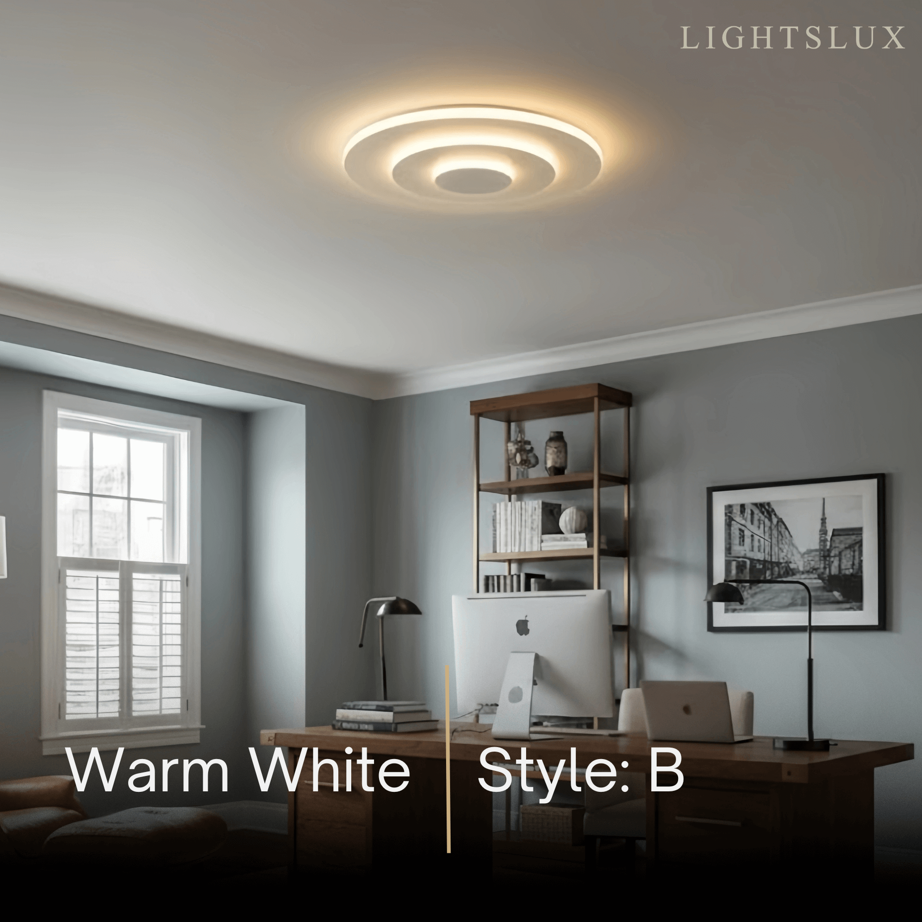 Crema Modern Nordic Round Flush Mount Ceiling Light – White Fixture