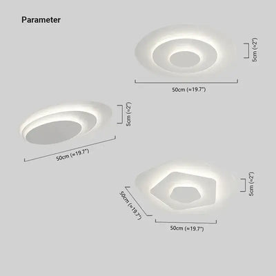 Crema Modern Nordic Round Flush Mount Ceiling Light – White Fixture