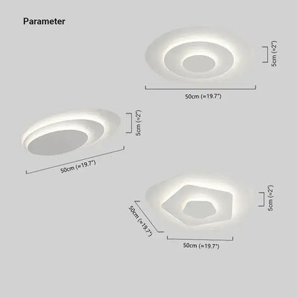 Crema Modern Nordic Round Flush Mount Ceiling Light – White Fixture