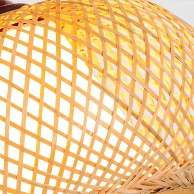 Rattan Ceiling Light – Bamboo Flush Mount Dimension