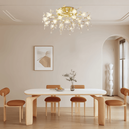 Excelis Royal Dendrite Ceiling Light – Gold Fixture Living Room/Bedroom