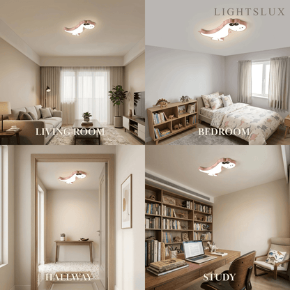 Vivara Modern Dimmable Ceiling Light - Cute Dragon Design for Children's Room