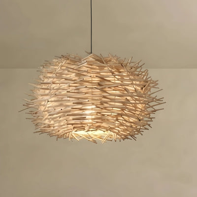 Bamburo_Globular_Wood_Pendant_Light_Brown_for_Living_Room