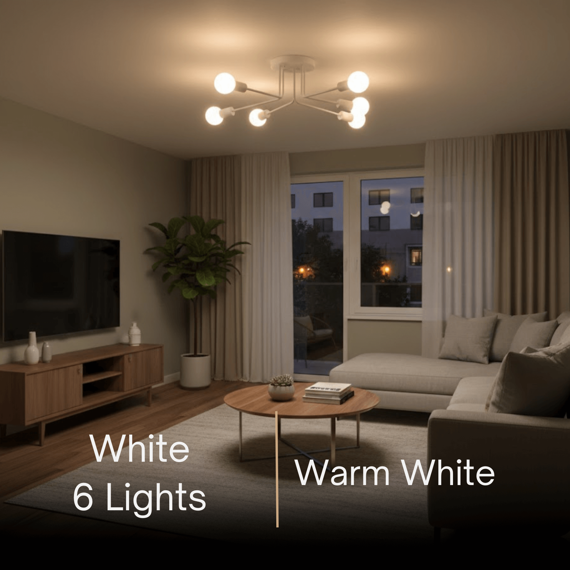 Nebula Royal Gold/Black LED Chandelier – Elegant Lighting for Living Room/Bedroom