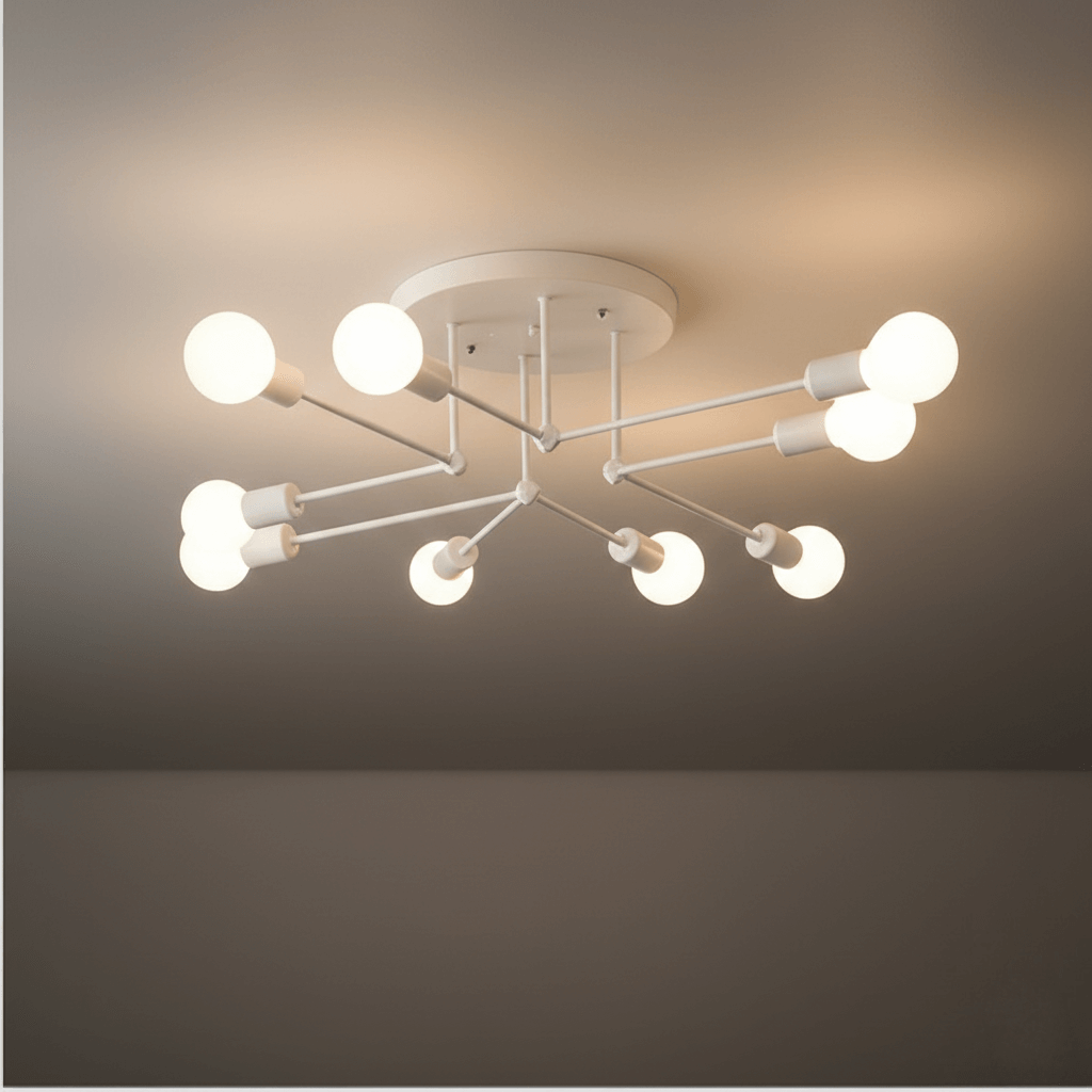 Nebula Royal Gold/Black LED Chandelier – Elegant Lighting for Living Room/Bedroom