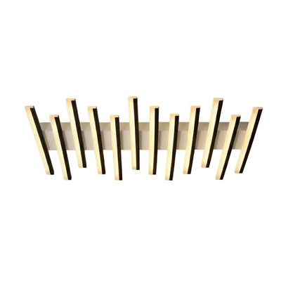 Arcato Minimalist Linear Flush Mount Light - Metal Ceiling Light for Living Room