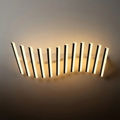 Arcato Minimalist Linear Flush Mount Light - Metal Ceiling Light for Living Room
