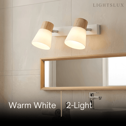 Crema Modern White Vanity Light