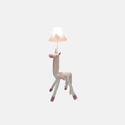 Nordic Unicorn Floor Lamp – Plush & Metal Kids’ Night Light