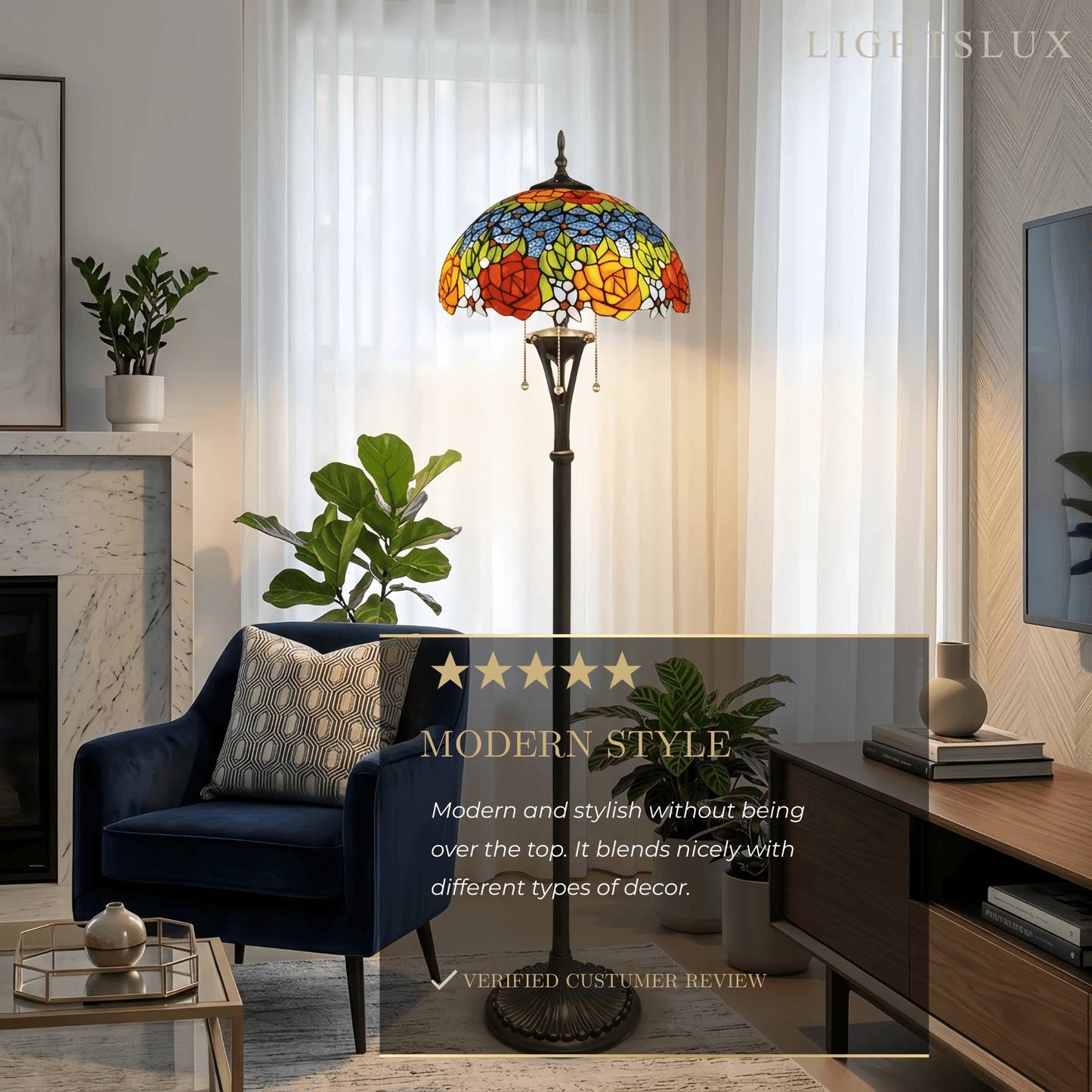 Mahara Vintage Metal Floor Lamp