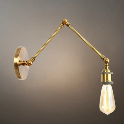 Vintage Minimalist Wall Lamp – Adjustable Tapered Metal