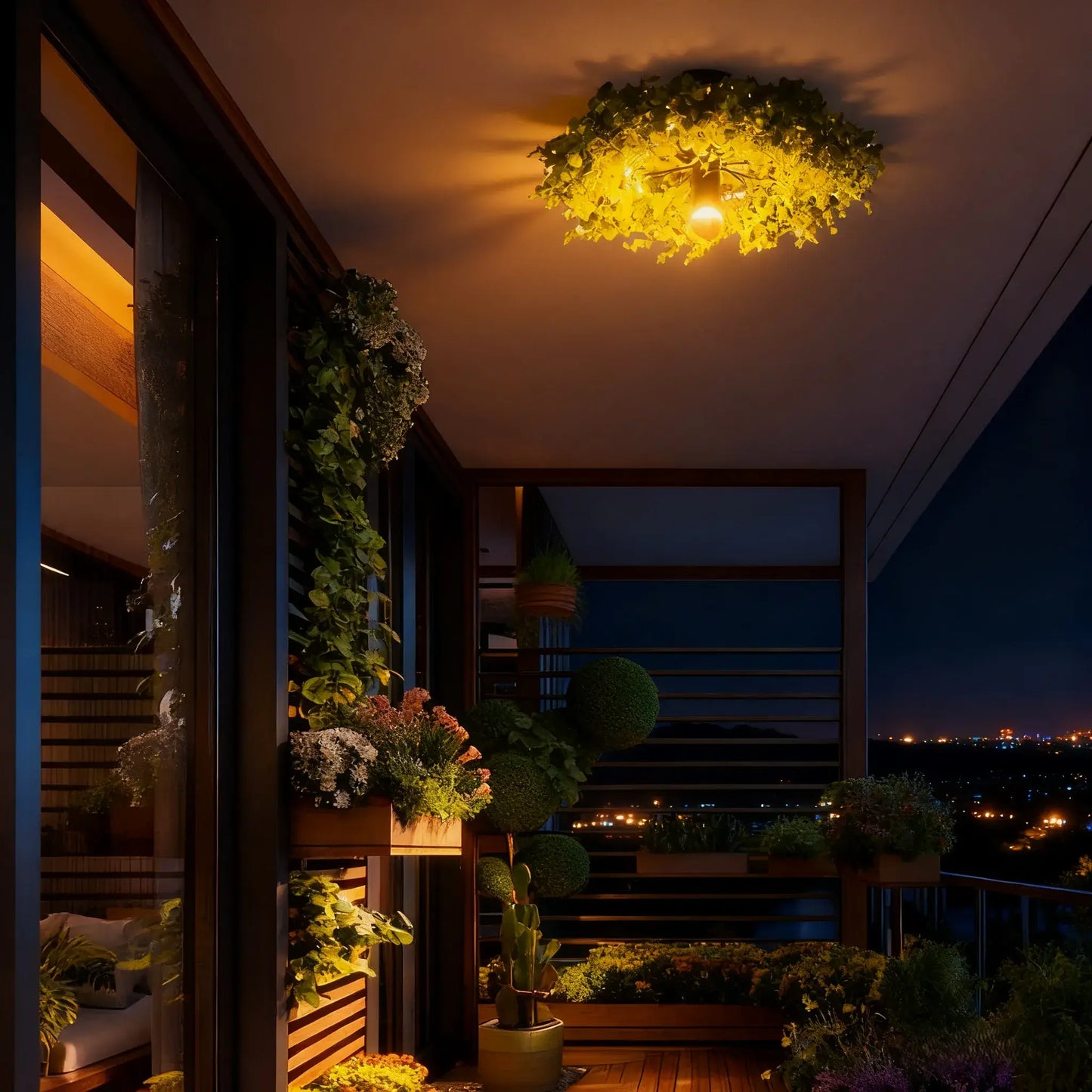 Art Deco Modern LED Ceiling Light – Plant