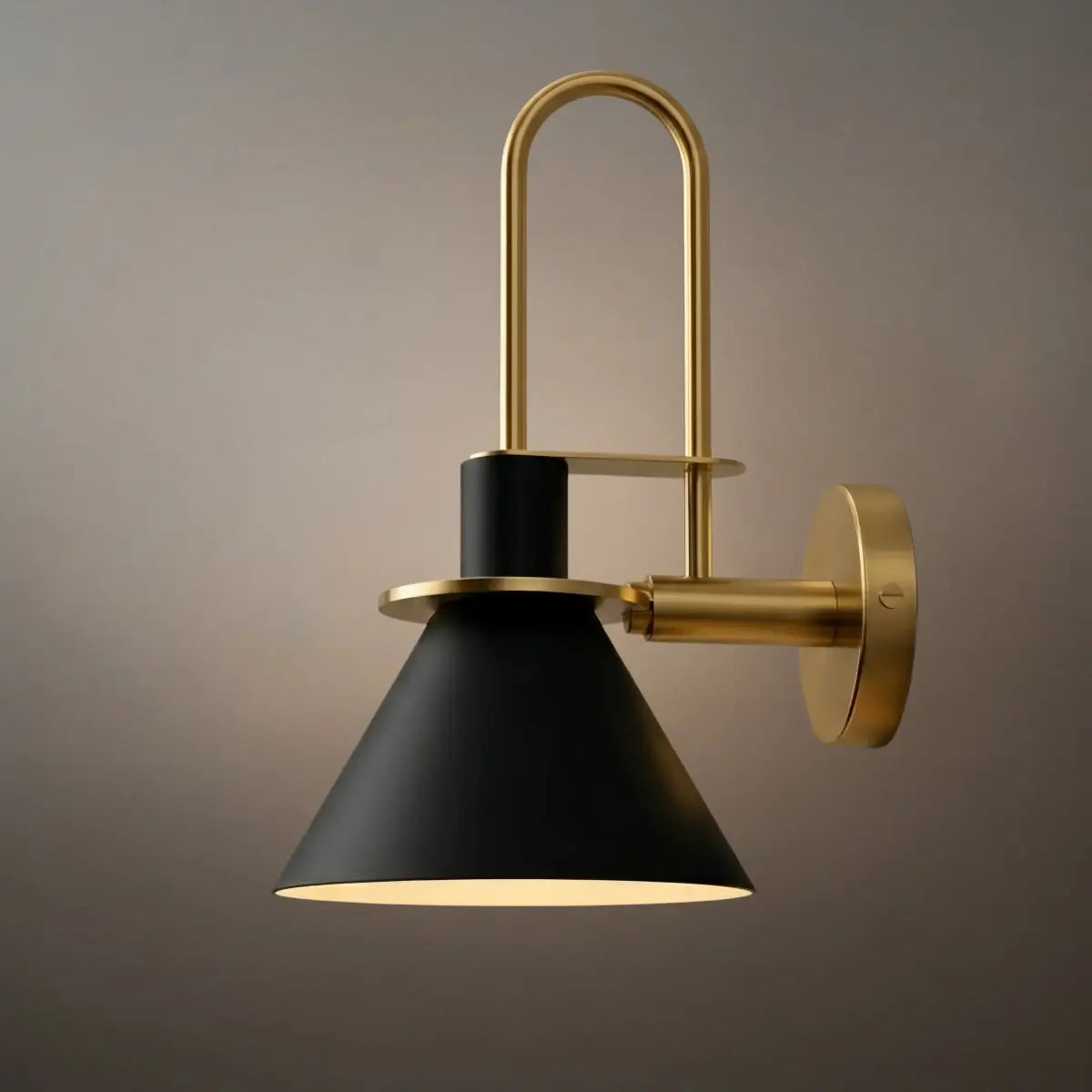 Irondale Nordic Conical Wall Lamp - Metal for Living Room/Bedroom