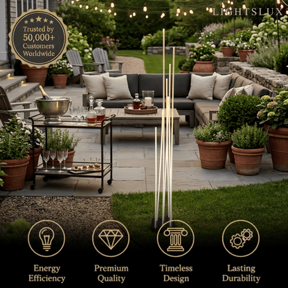 Arcato Art Deco Optical Fiber LED Path Light