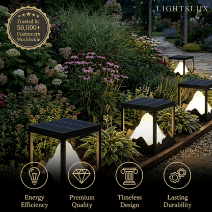Lunara Designer Metal Outdoor Path Lamp