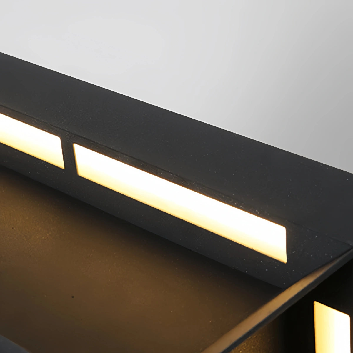 Arcato Modern Square Solar Outdoor Pillar Light 