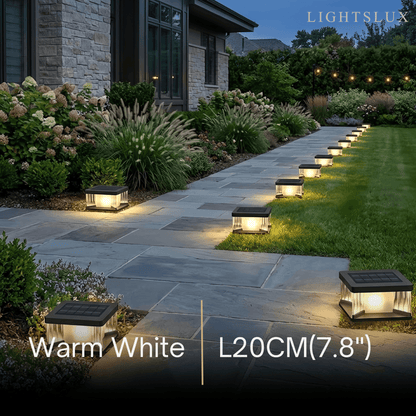 Arcato Modern Outdoor Solar Pillar/Pathway Lights