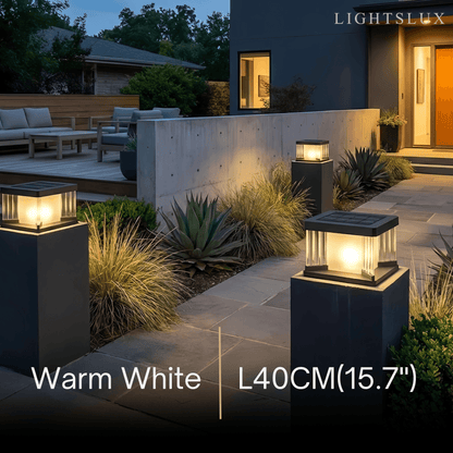 Arcato Modern Outdoor Solar Pillar/Pathway Lights