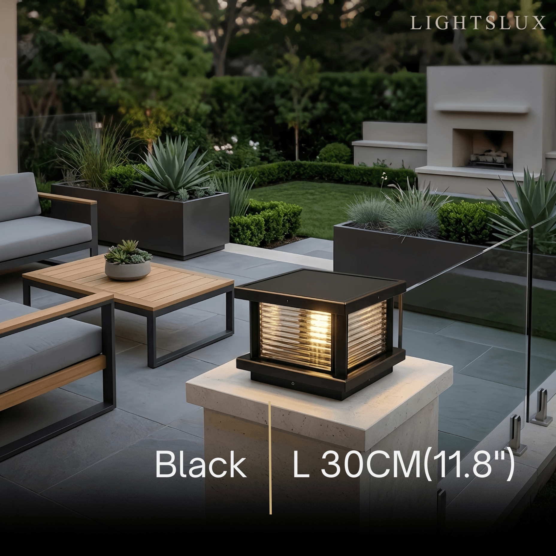 Arcato Modern Square Pillar Light 
