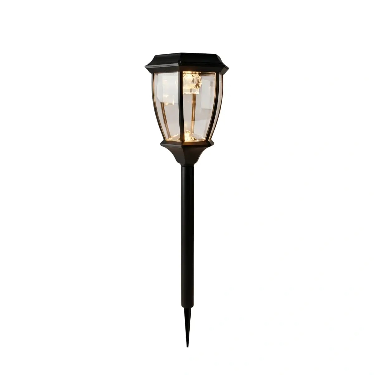 Outdoor Pathway Lights - Black Metal