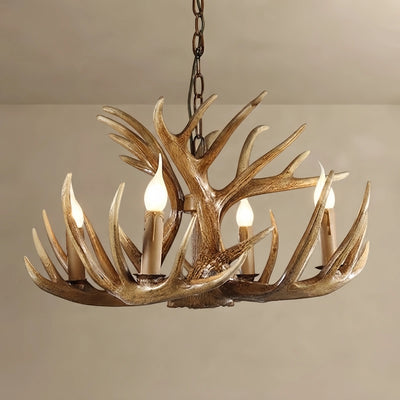 Chandelier Resin Candle Shaped for Dining Room
