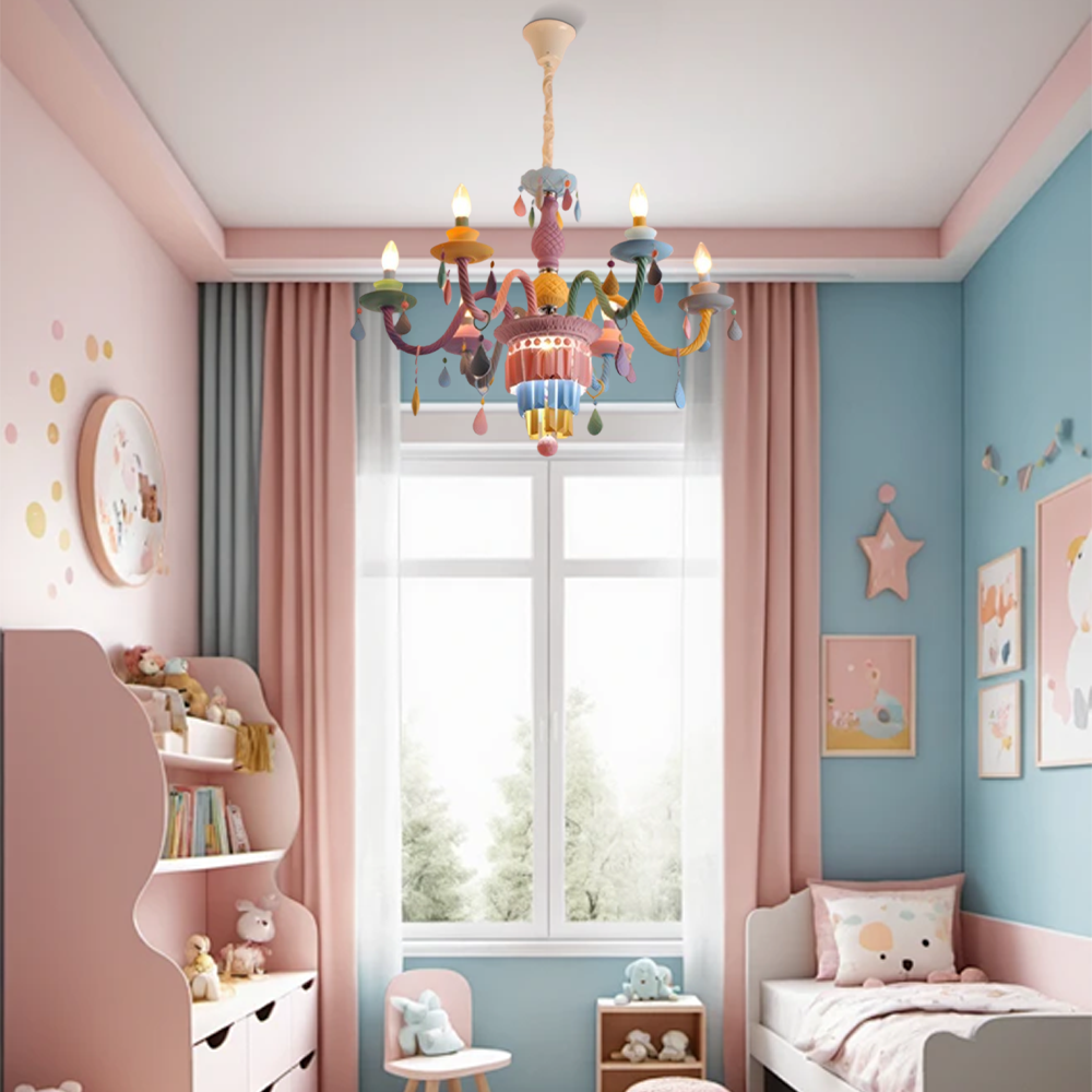 Morandi Chandelier - Pastel Metal Candle