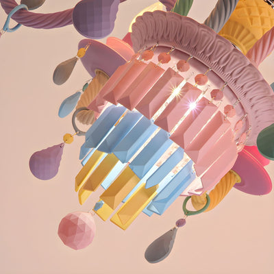 Morandi Chandelier - Pastel Metal Candle