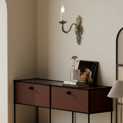 Irondale Vintage Candelabra Metal Wall Lamp 