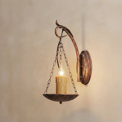 Easter Candle Copper Metal Wall Lamp Dining Room