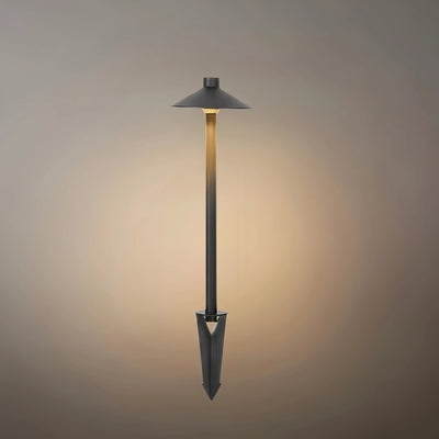 Irondale Modern Black Hooded Outdoor Path Light – Waterproof Garden Lighting