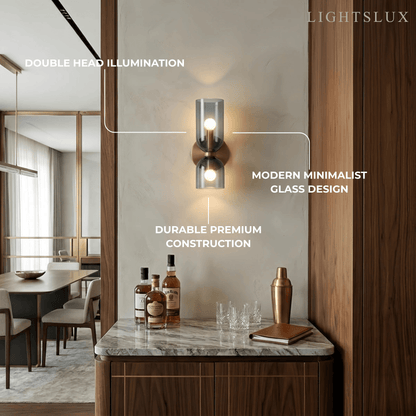 Vetro Modern Glass Wall Lamp