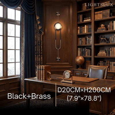 Irondale Industrial Pendant Wall Lamp -- Metal Black Brass