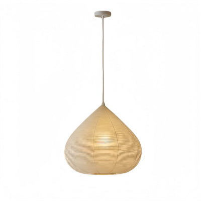 Zenno Japanese Pendant Light -- Handcrafted Parchment for Dining Room