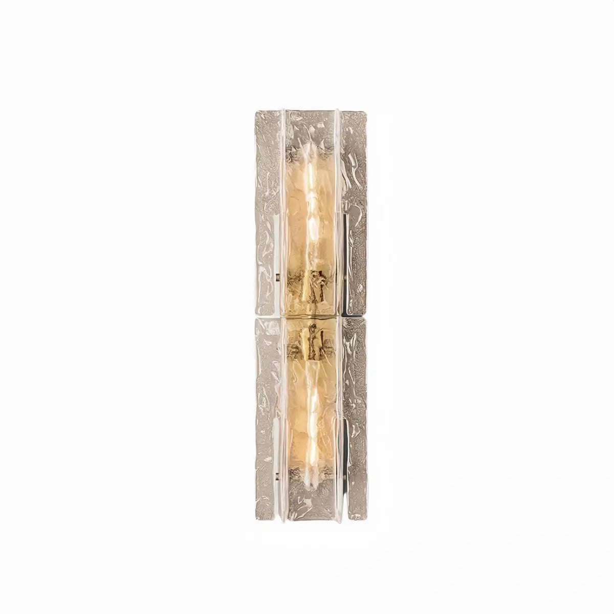 Vetro Elegant Postmodern Glass Wall Sconce -- Clear