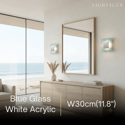 Velora Elegant Wall Light -- Layered Murano Glass for  Sea Living Room