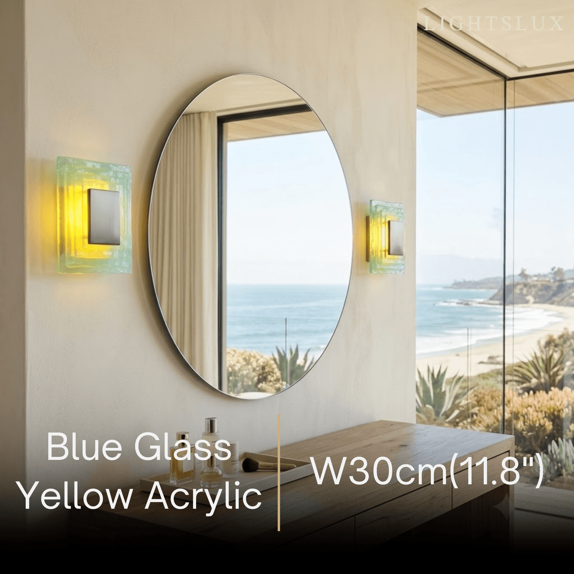 Velora Elegant Wall Light -- Layered Murano Glass for Living Room