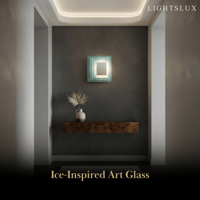 Velora Elegant Wall Light -- Layered Murano Art Glass for Living Room