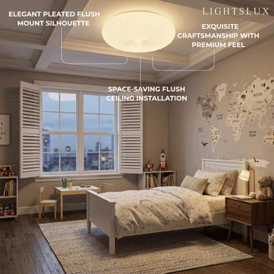 Crema Minimalist Ceiling Light -- PE & Metal, Beige