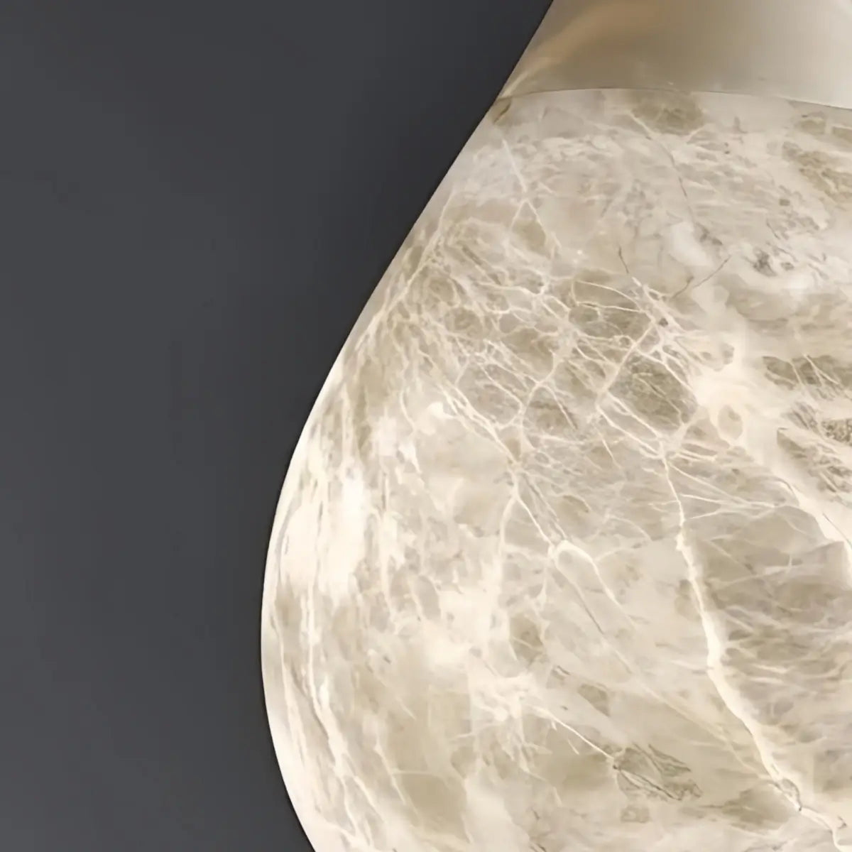 Excelis Light Luxury Alabaster Teardrop Lamp——Natural Translucent For
