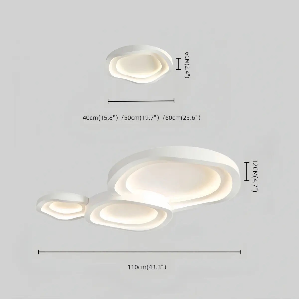 Minimalist Cloud Multi-shape Ceiling Lamp——Cozy for Bedroom 