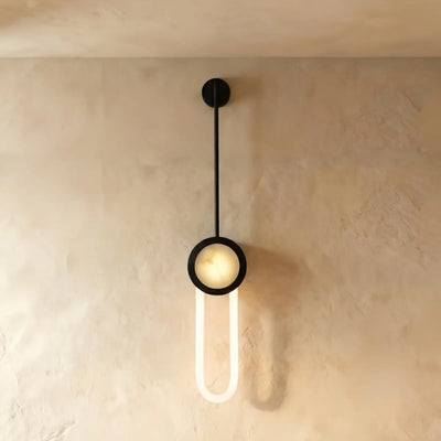 Irondale Industrial Pendant Wall Lamp -- Metal Black Brass for Bedroom Living Room Dining Room
