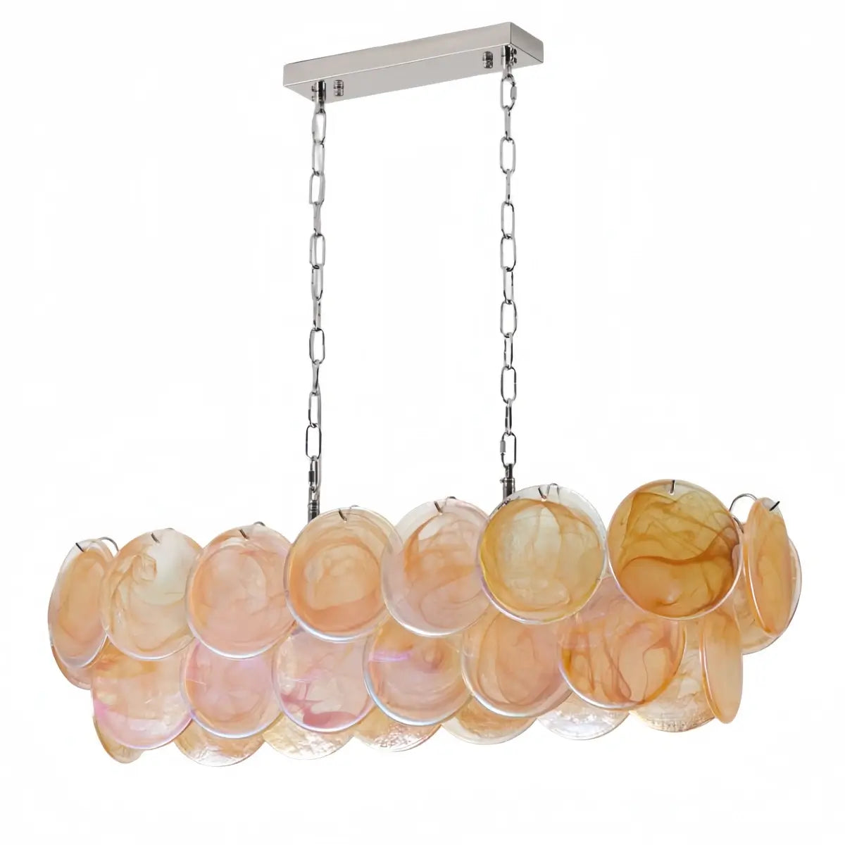 Vetro Luxury Chandelier  Glass Crystal with Tri-color LED Multi-color for Living Room