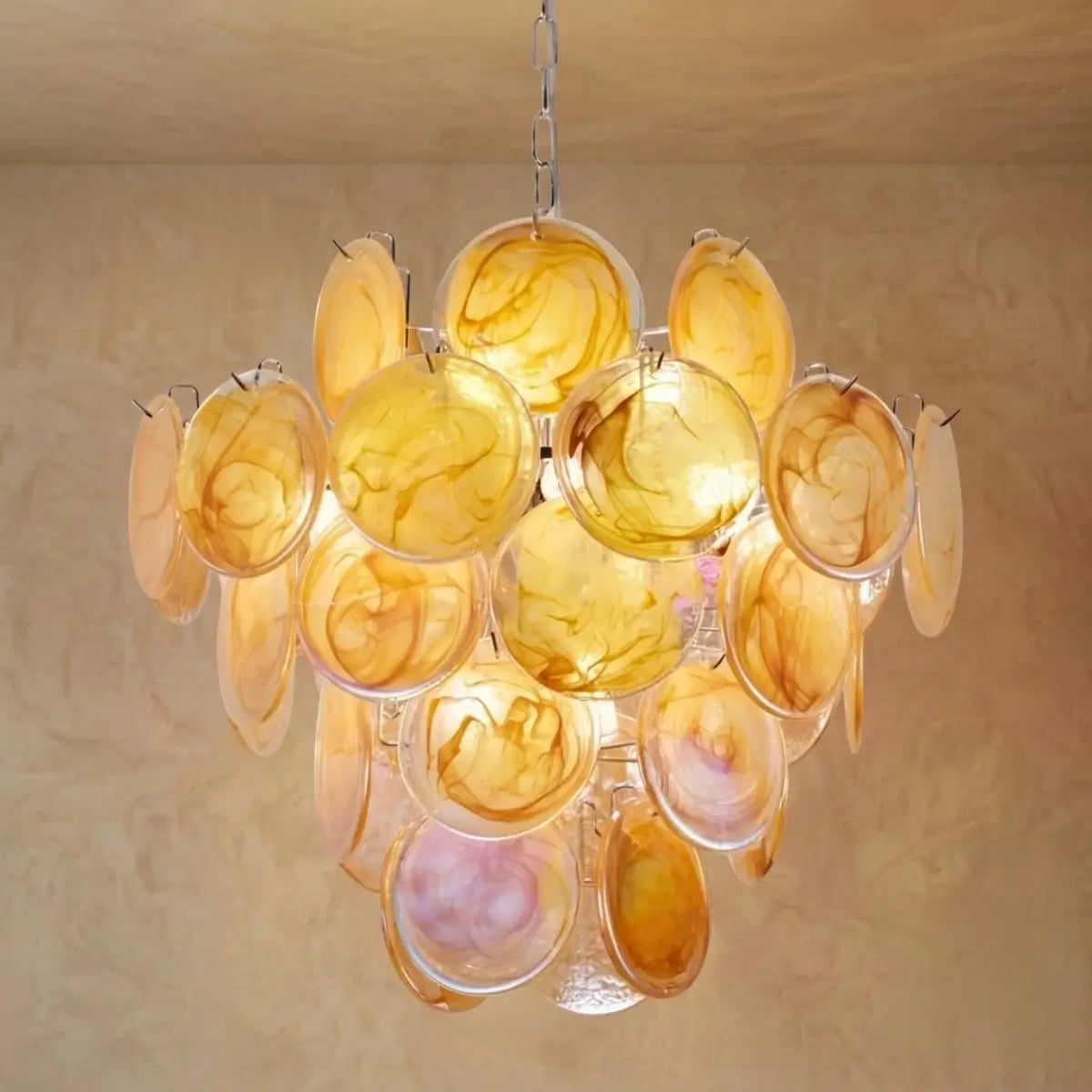 Vetro Luxury Chandelier - Iron Glass Crystal 
