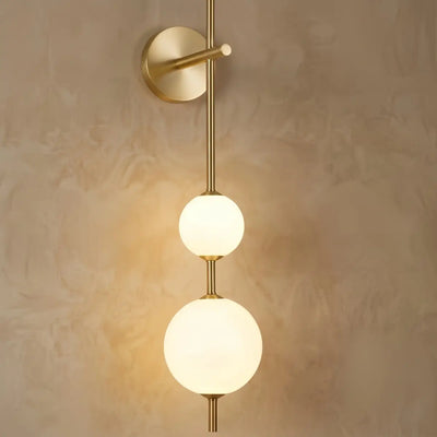 Vivara Modern Alabaster Wall Lamp -- Spheres for Living Room